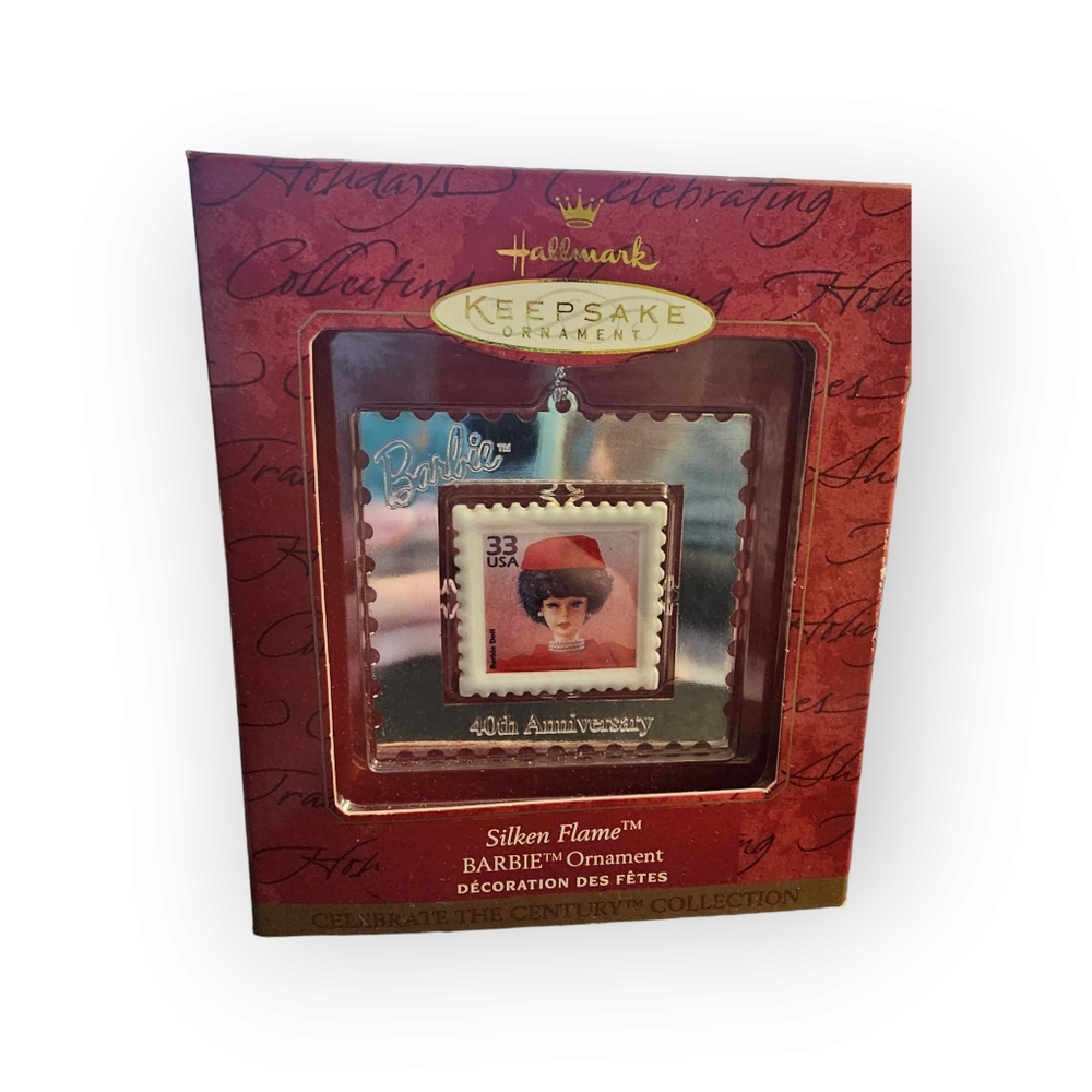 Hallmark barbie silken frame‎ ornament